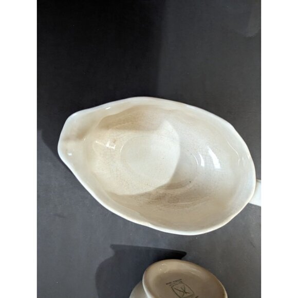 SEARS Mayhill creamer and gravy boat Federalist, Blue Flowers, 9 1/4 i - Picture 6 of 9